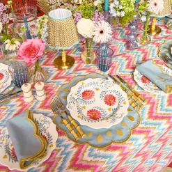 Summer Crockery | Dinner Plates<Mrs. Alice Pink Flowers Dinner Plates (Set of 4)