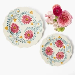 Summer Crockery | Starter Plates<Mrs. Alice Pink Flowers Starter Plate