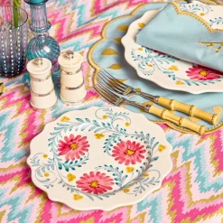 Summer Crockery | Starter Plates<Mrs. Alice Pink Flowers Starter Plate