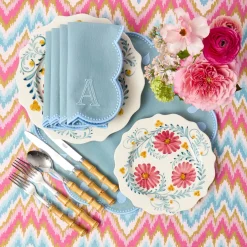 Summer Crockery | Starter Plates<Mrs. Alice Pink Flowers Starter Plate