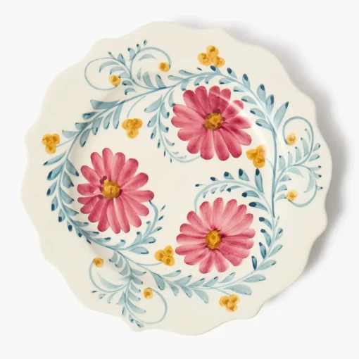 Summer Crockery | Starter Plates<Mrs. Alice Pink Flowers Starter Plate