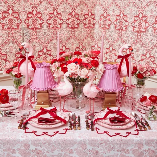 Summer Lighting | Lampshades<Mrs. Alice Pink Frilled Silk Lampshade (18cm)