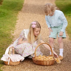 Spring Decorations<Mrs. Alice Pink Gingham Basket