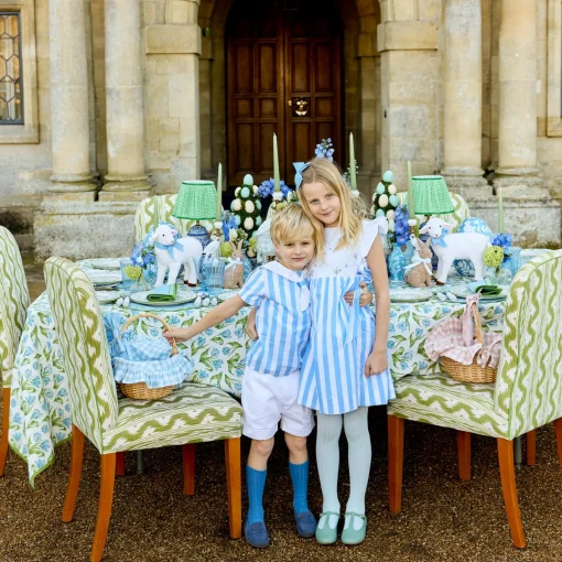 Spring Decorations<Mrs. Alice Pink Gingham Basket
