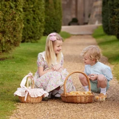 Spring Decorations<Mrs. Alice Pink Gingham Basket