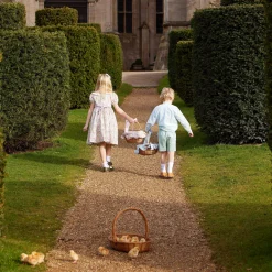 Spring Decorations<Mrs. Alice Pink Gingham Basket