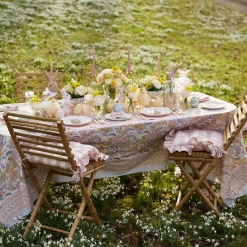 Cushions<Mrs. Alice Pink Gingham Ruffle Seat Pad Cushion