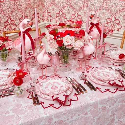 Summer Candleware | Candle Holders<Mrs. Alice Pink Glass Lantern Tea Light Holder Set