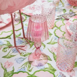 Summer Candleware | Candle Holders<Mrs. Alice Pink Glass Lantern Tea Light Holder Set