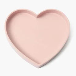 Trays<Mrs. Alice Pink Heart Lacquer Tray