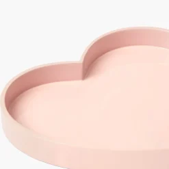 Trays<Mrs. Alice Pink Heart Lacquer Tray