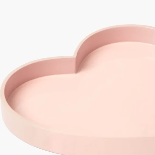 Trays<Mrs. Alice Pink Heart Lacquer Tray