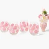Glasses<Mrs. Alice Pink Hydrangea Glasses (Set of 4)