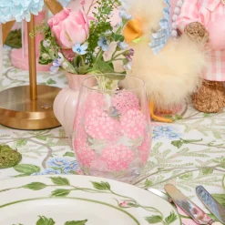 Glasses<Mrs. Alice Pink Hydrangea Glasses (Set of 4)