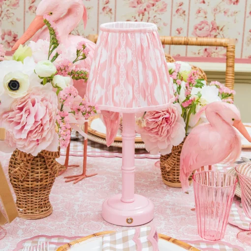 Lampshades<Mrs. Alice Pink Ikat Lampshade (18cm)