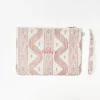 Mrs. Alice Monogram | Monogrammable Gifts<Mrs. Alice Pink Ikat Pochette