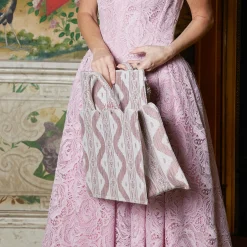 Mrs. Alice Monogram | Monogrammable Gifts<Mrs. Alice Pink Ikat Pochette