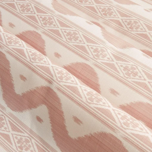Serena Fresson Fabrics<Mrs. Alice Pink Ikat Stripe Fabric