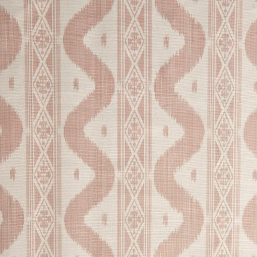 Serena Fresson Fabrics<Mrs. Alice Pink Ikat Stripe Fabric