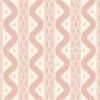 Serena Fresson Wallpapers<Mrs. Alice Pink Ikat Stripe Wallpaper