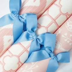 Serena Fresson Wallpapers<Mrs. Alice Pink Ikat Stripe Wallpaper
