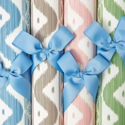 Serena Fresson Wallpapers<Mrs. Alice Pink Ikat Stripe Wallpaper