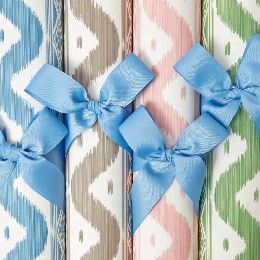Serena Fresson Wallpapers<Mrs. Alice Pink Ikat Stripe Wallpaper
