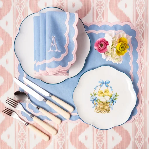 Tablecloths<Mrs. Alice Pink Ikat Tablecloth