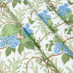 Serena Fresson Fabrics<Mrs. Alice Pink Lady Isabella's Garden Fabric