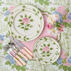 Tablecloths<Mrs. Alice Pink Lady Isabella's Garden Tablecloth