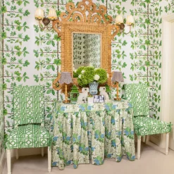 Serena Fresson Fabrics<Mrs. Alice Pink Lady Isabella's Garden Fabric