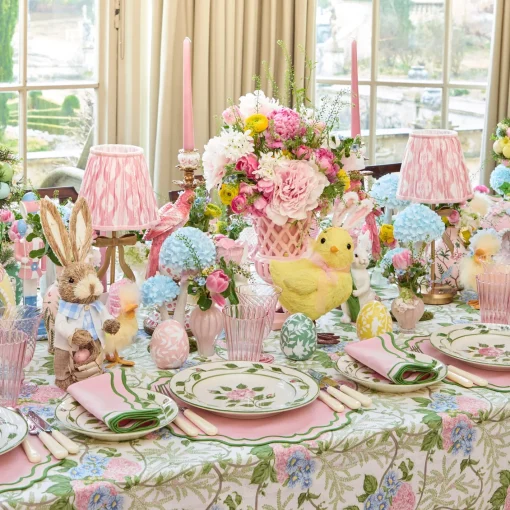 Tablecloths<Mrs. Alice Pink Lady Isabella's Garden Tablecloth