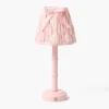 Rechargeable Table Lamps | For Her<Mrs. Alice Pink Leonora Lacquer Rechargeable Lamp with Pink Ikat Bow Shade (18cm)
