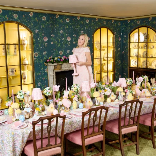 Rechargeable Table Lamps | Lamp Stands<Mrs. Alice Pink Leonora Lacquer Rechargeable Lamp