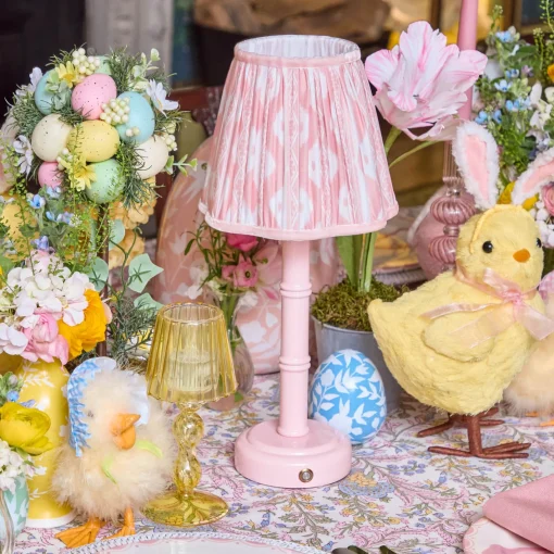 Rechargeable Table Lamps | Lamp Stands<Mrs. Alice Pink Leonora Lacquer Rechargeable Lamp