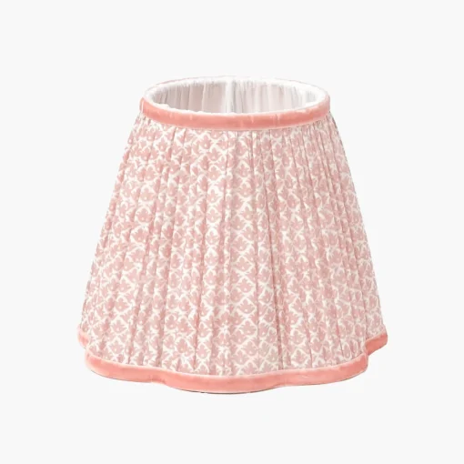 Rechargeable Table Lamps | For The Millenial<Mrs. Alice Pink Leonora Lacquer Rechargeable Lamp with Pink Lotus Shade (18cm)
