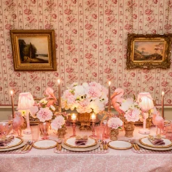 Rechargeable Table Lamps | Lamp Stands<Mrs. Alice Pink Leonora Lacquer Rechargeable Lamp