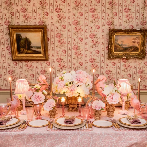 Rechargeable Table Lamps | Lamp Stands<Mrs. Alice Pink Leonora Lacquer Rechargeable Lamp