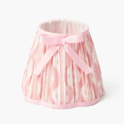 Rechargeable Table Lamps | For Her<Mrs. Alice Pink Leonora Lacquer Rechargeable Lamp with Pink Ikat Bow Shade (18cm)