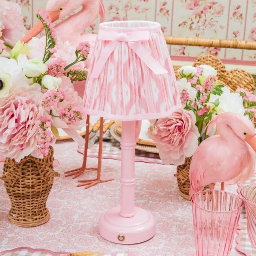 Rechargeable Table Lamps | Lamp Stands<Mrs. Alice Pink Leonora Lacquer Rechargeable Lamp