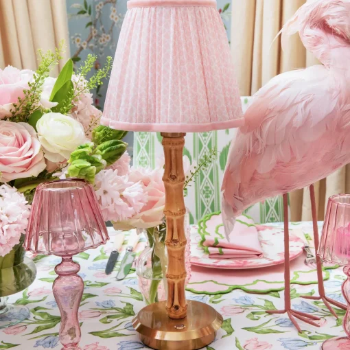 Lampshades<Mrs. Alice Pink Lotus Lampshade (18cm)