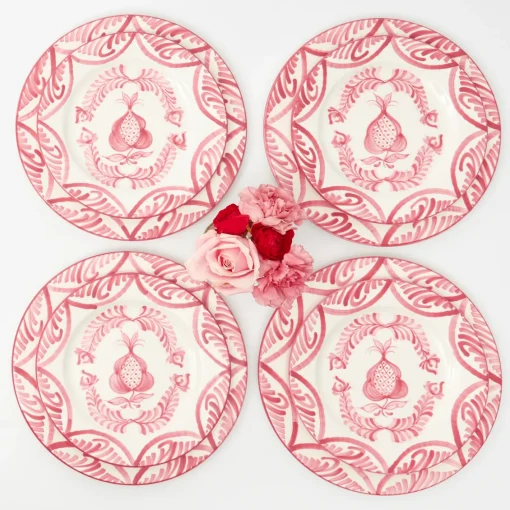 Crockery Sets<Mrs. Alice Pink Melograno Dinner & Starter Plates (Set of 8)