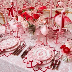 Crockery Sets<Mrs. Alice Pink Melograno Dinner & Starter Plates (Set of 8)