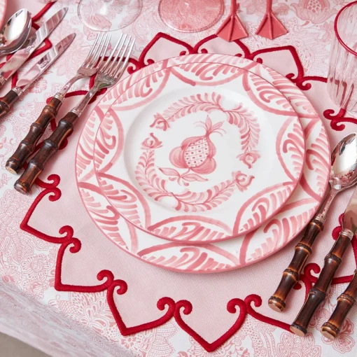 Crockery Sets<Mrs. Alice Pink Melograno Dinner & Starter Plates (Set of 8)