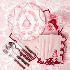 Crockery Sets<Mrs. Alice Pink Melograno Dinner & Starter Plates (Set of 8)