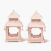 Summer Candleware | Year-round Decorations<Mrs. Alice Pink Mini Chinoiserie Pagoda Lanterns (Pair)