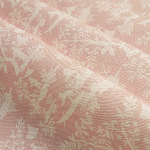 Serena Fresson Fabrics<Mrs. Alice Pink Pagoda Garden Fabric