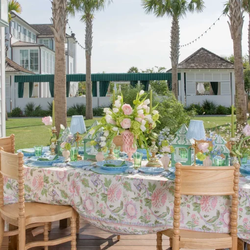 Summer Table Linen | Tablecloths<Mrs. Alice Pink Peony Tablecloth