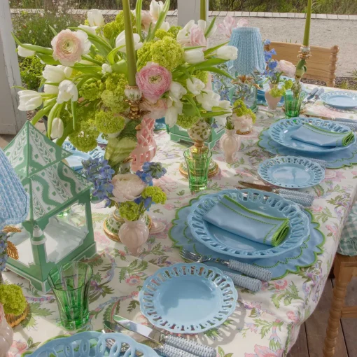 Summer Table Linen | Tablecloths<Mrs. Alice Pink Peony Tablecloth