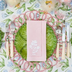 Placemats<Mrs. Alice Pink Pia Woven Placemats (Set of 4)